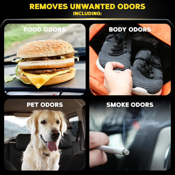 Meguiar's Whole Car Air Re-Fresher Odor Eliminator Mist, Black Chrome