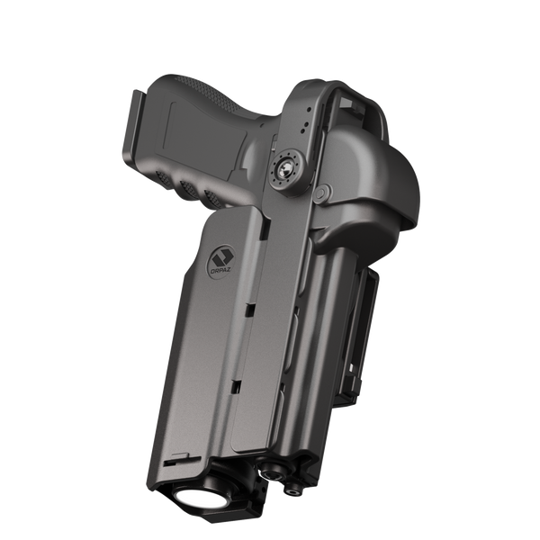 Orpaz T40 Light-Bearing Holster – Universal OWB Tactical Holster, Level 2 & Level 3 Security, Compatible w/Most Pistol Lights, Optics-Ready, Adjustable, Fits Most Pistols ClipLock Pro Magnetic Large