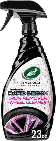 Turtle Wax Rapid Decon Iron Remover, 23 fl oz, Wheel Cleaner, Versatile Iron Remover and Tire Cleaner