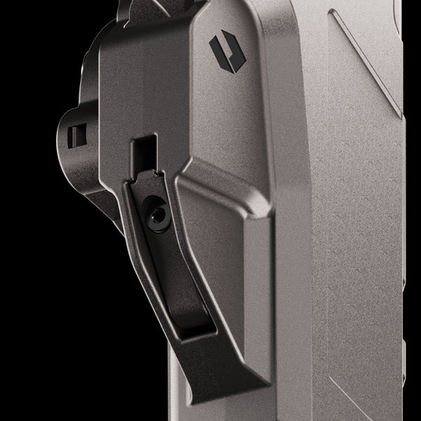 Orpaz Sigma G19 Left Hand Duty Holster – Compatible with Glock 19 Holster - OWB Tactical Holster with Level 3 or Level 2, Thumb Release, Optics-Ready, with Drop Leg Attachment