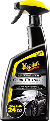 Meguiar's Ultimate Quik Detailer, High-Gloss Spray Removes Dust & Smudges, Enhances Shine, 24 oz