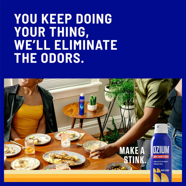 Ozium Air Spray 3.5 oz, Odor Reducing Spray for Home, Car & Office, Citrus Scent, 2 Pack