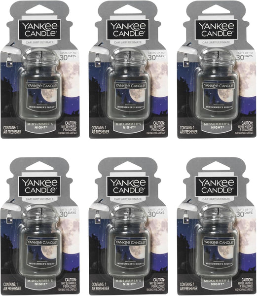 Yankee Candle Jar Ultimate Odor Neutralizing Air Freshener, Midsummer Night, 6 Pack