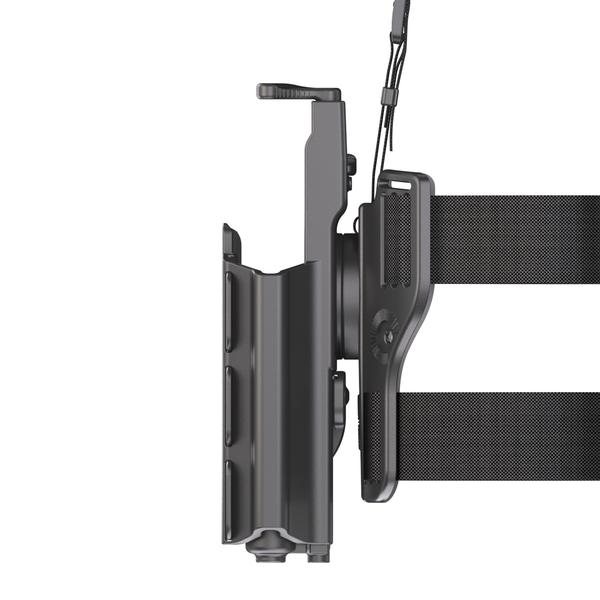 Orpaz Light Bearing Holster Compatible with S&W M&P 40 Holster with Light/Laser/Sight/Optics (Medium Pistol Lights, Drop-Leg Attachment)