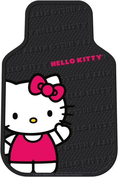 Plasticolor Sanrio Hello Kitty Waving Universal Fit Car, Truck, SUV, Set of 2, Front Floor Mats