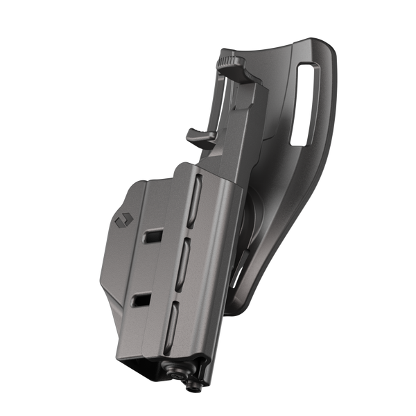 ORPAZ T41 Level 2 Universal Adjustable Holster, Magnetic + Mechanical Retention, Optics Ready OWB Polymer Duty Holster, Made in Israel Low Ride