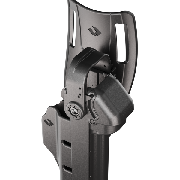 ORPAZ T41 PRO Universal Adjustable Holster, Level 3 Security, Hood Guard & Magnetic Retention, Optics Ready OWB Polymer Duty Holster, Made in Israel Low Ride