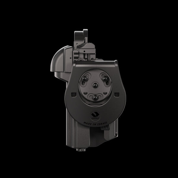 Orpaz T40 Pro G22 Duty Holster with Medium Light Holster w/ Magnetic Optic cover Compatible with Glock 22 Pistol Holder with Laser Mounted Light and Optics with Paddle