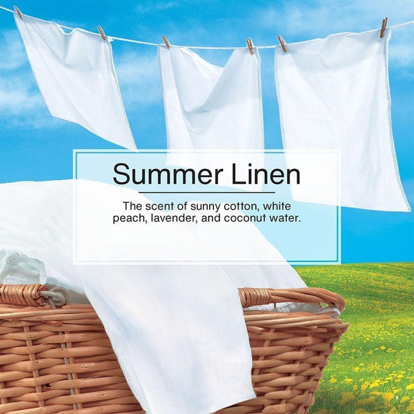 Little Trees Cardboard Hanging Car, Home & Office Air Freshener, Summer Linen (Pack of 12)