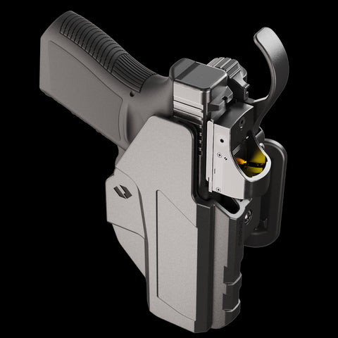 Orpaz Sigma G30S Duty Holster – Compatible with Glock 30S Holster - OWB Tactical Holster with Level 3 or Level 2, Thumb Release, Optics-Ready, with Belt Loop Attachment