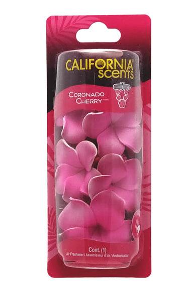 California Scents Scented Necklace in Coronado Cherry: The Perfect Lei for Your Car - Hanging Flower Air Freshener