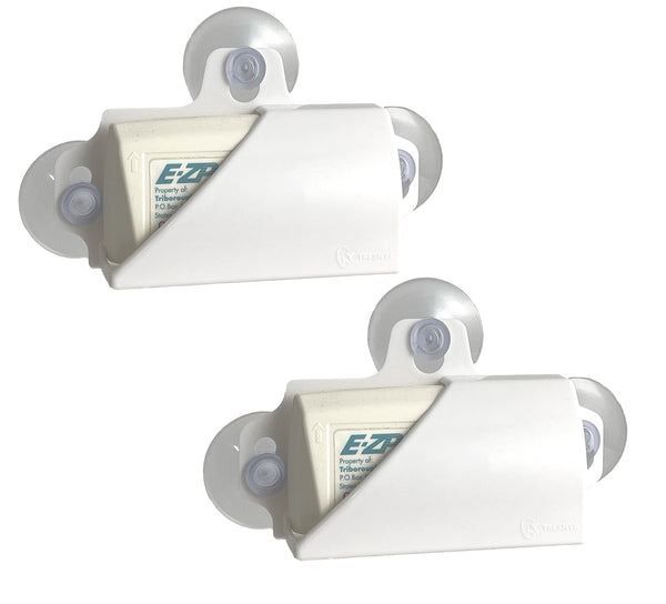 Toll Pass Holder for Car, Super Strong Holder with Suction Cups Holds Tightly to Your Car Windshield, White, 2 Pack