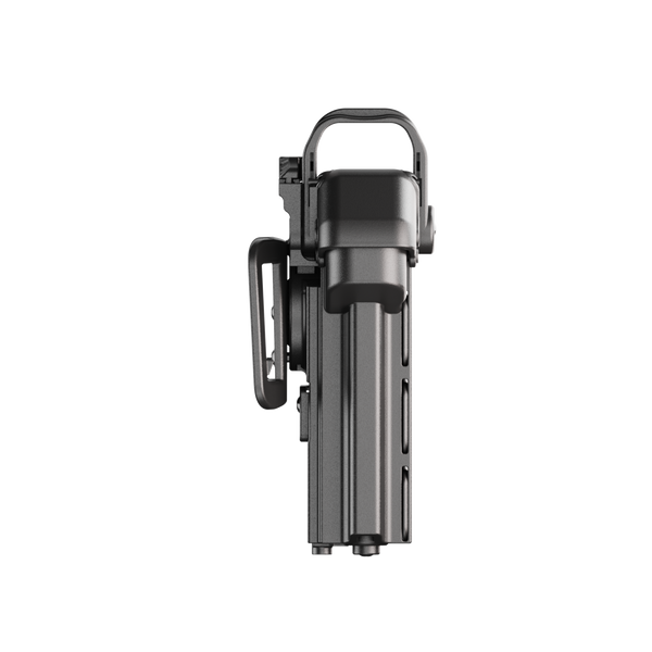 ORPAZ T41 PRO Universal Adjustable Left Handed Holster, Level 3 Security, Hood Guard & Magnetic Retention, Optics Ready OWB Polymer Duty Holster, Made in Israel Belt Loop