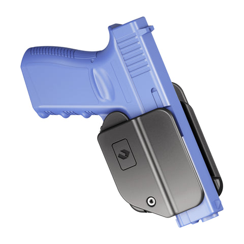 Orpaz EZ G19 Forward Draw OWB Tactical Holster Compatible with Glock 19 - Suppressor & Optics Ready - Finger Release, Level 2 Security - with Molle Attachment