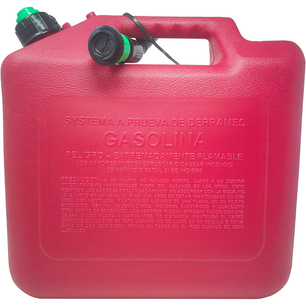 Briggs & Stratton Gas Can, 5 Gallon Red Gas Can with Smart Fill Gas Can Spout.