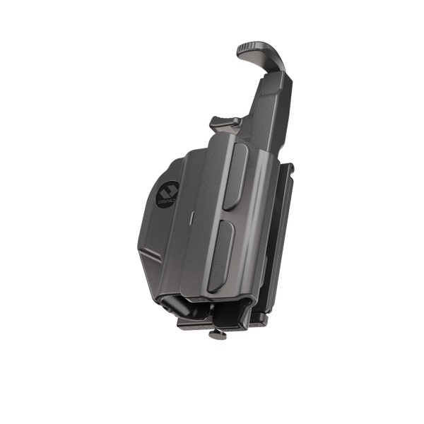 ORPAZ T41 Universal Adjustable Holster, Thumb Release Retention, Optics Ready OWB Polymer Holster, Made in Israel Molle Pro
