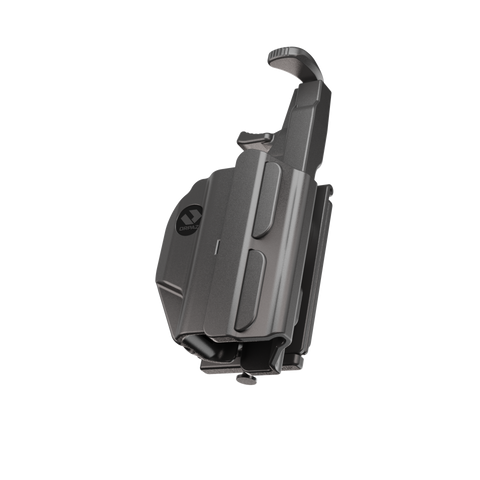ORPAZ T41 Universal Adjustable Holster, Thumb Release Retention, Optics Ready OWB Polymer Holster, Made in Israel Molle Pro
