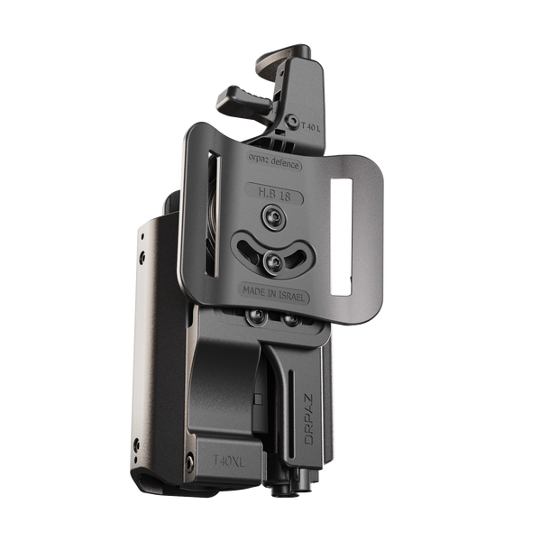 Orpaz T40 G17 Holster with Light Left Handed Compatible with Glock 17 Holster with Light, Large Pistol Lights, Belt Attachment