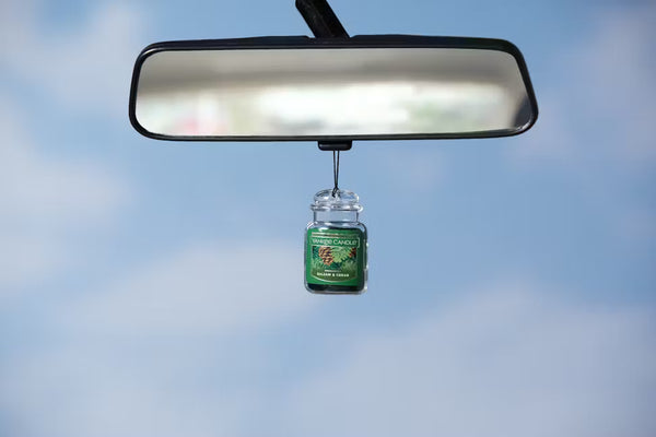 Yankee Candle Gel Car Jar Ultimate Hanging Odor Neutralizing Air Freshener Balsam Cedar Scent