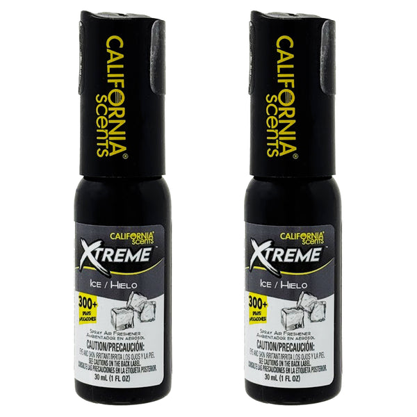 California Scents Xtreme 1 oz. Spray Air Freshener, Ice, 2 Packs