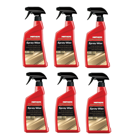 Mothers California Gold Spray Wax, Quick Shine Car Wax, 24 fl. oz., 6 Packs