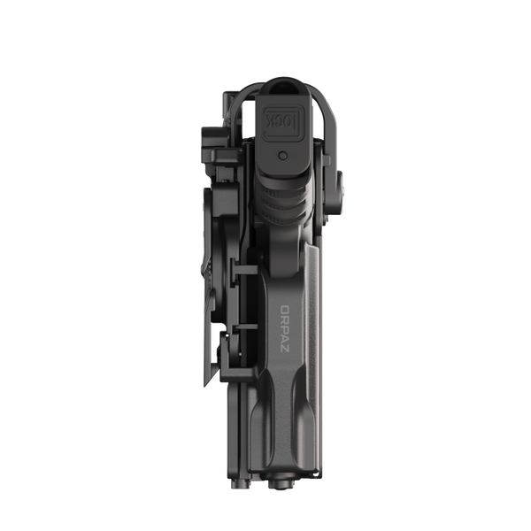 ORPAZ T41 PRO Universal Adjustable Holster, Level 3 Security, Hood Guard & Magnetic Retention, Optics Ready OWB Polymer Duty Holster, Made in Israel Molle
