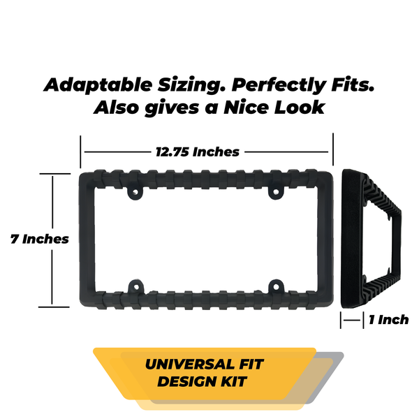 TrexNYC License Plate Bumper Guard - Front Bumper Guard - Front License Plate Bumper Guard.