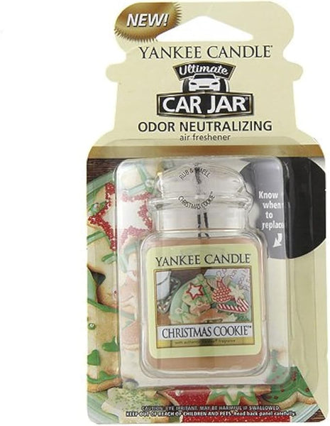 Yankee Candle Car Jar Ultimate Hanging Air Freshener, Christmas Cookie