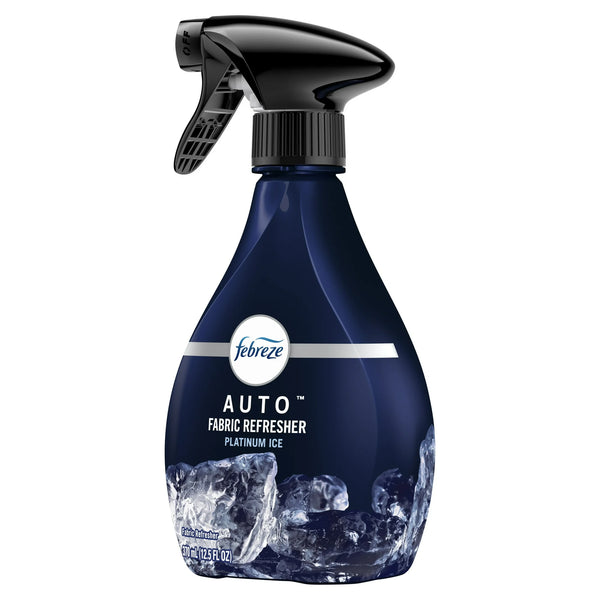 Febreze Fabric AUTO Car Spray Air Freshener, Odor Fighting, Platinum Ice, 12.5 fl oz, 6 Packs