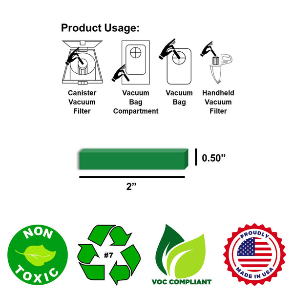 UltraScent Vacuum Stix Vacuum Deodorizer Sticks for All Vacuums, Long-Lasting Vacuum Air Freshener, Non-Toxic, Made in USA, 4-Packs 16-Stix Total in the Mountain Air Scent