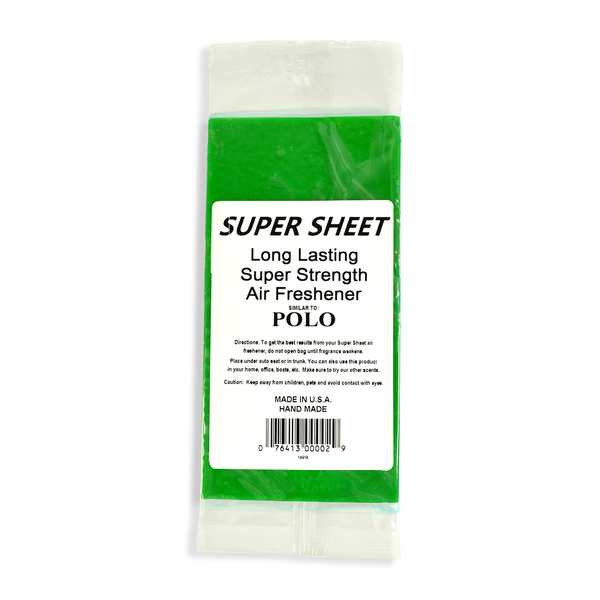 Jenray Super Sheet Small (7.5"x3.75") Under Seat Car Air Freshener (Polo)