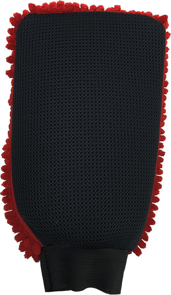 Viking 2 in 1 Microfiber Knobby Wash Mitt, Red