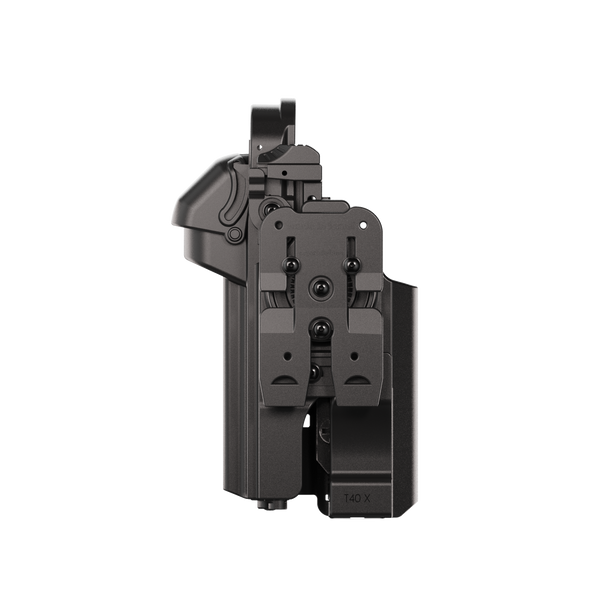 Orpaz T40 Pro G45 Duty Holster with Large Light Holster Compatible with Glock 45 Pistol Holder with Laser Mounted Light and Optics with Molle