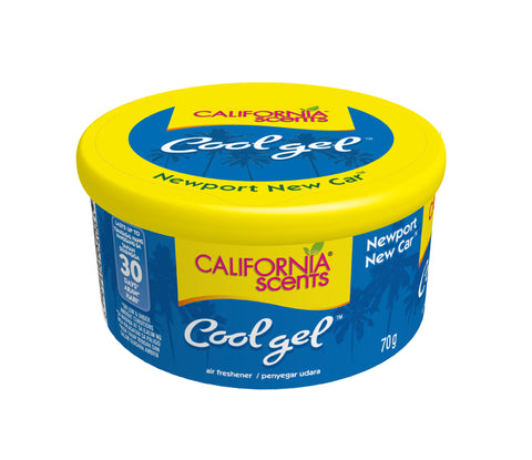 California Scents Cool Gel Newport New Car Scent - The Car Air Freshener with Cool Gel Technology - Long-Lasting Odor Eliminator and Auto Air Freshener for Cars