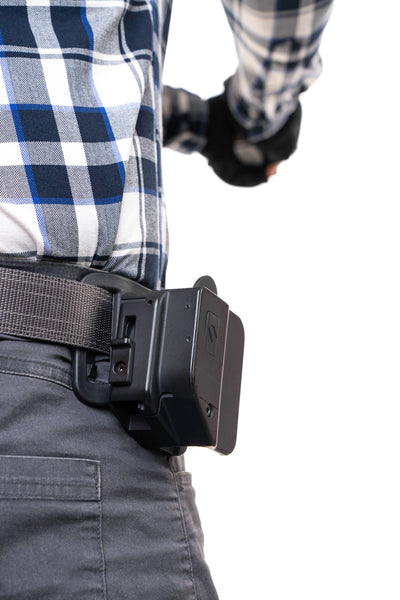 Orpaz EZ G45 Left Hand Holster – Forward Draw OWB Tactical Holster Compatible with Glock 45 - Suppressor & Optics Ready - Finger Release, Level 2 Security - with Low Ride Attachment