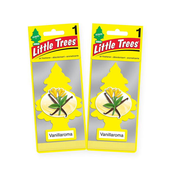 Little Trees Hanging Car Air Freshener, Vanillaroma, 2-Pack