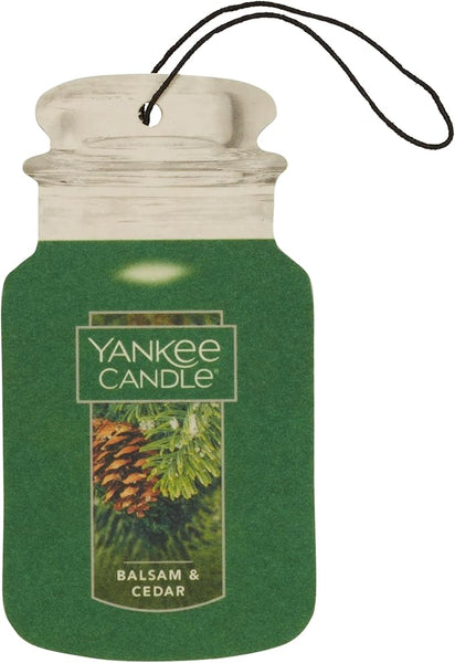 Yankee Candle Paper Car Jar, Balsam & Cedar