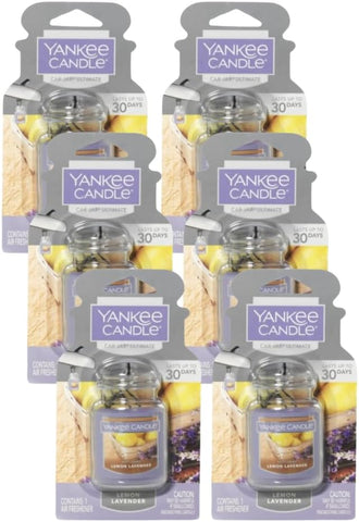 Yankee Candle Car Freshener Smart-Scent Vent Clips, Pink Sands, 6 Pack