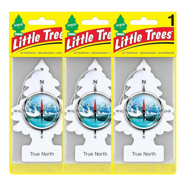 Little Trees Air Fresheners, True North (Pack of 3)