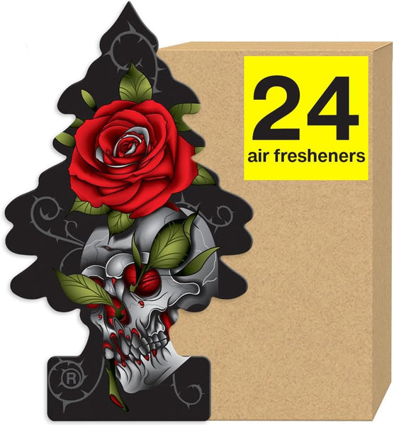 Little Trees Car Air Freshener 24-Pack (Rose Thorn)