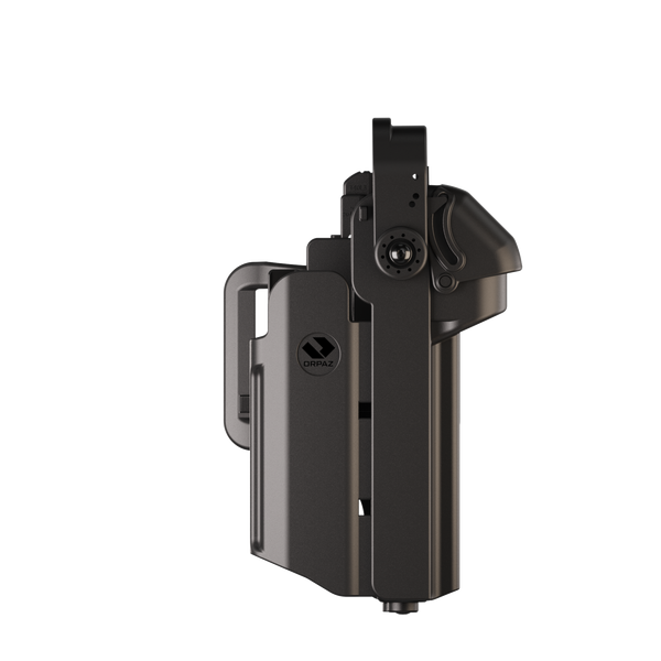 Orpaz T40 Pro G19 Duty Holster with Medium Light Holster Compatible with Glock 19 Pistol Holder with Laser Mounted Light and Optics with Belt Loop