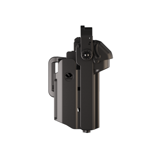 Orpaz T40 Pro G19 Duty Holster with Medium Light Holster Compatible with Glock 19 Pistol Holder with Laser Mounted Light and Optics with Belt Loop