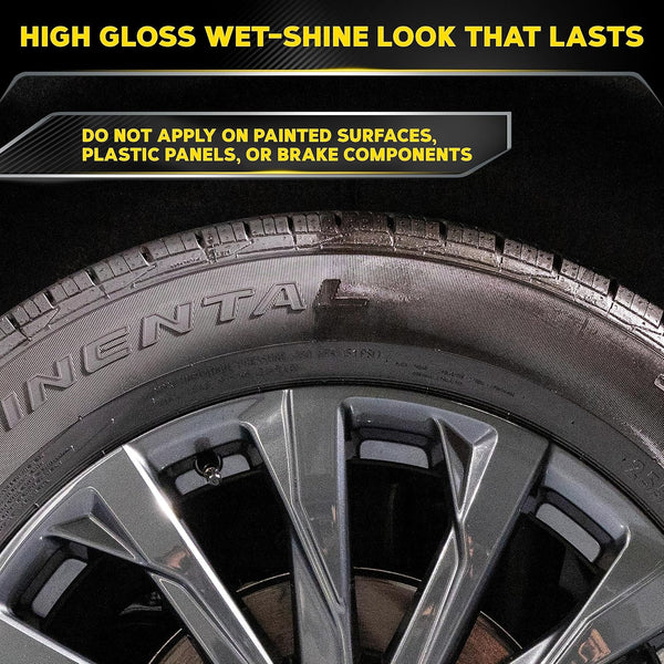 Meguiar's Hot Shine Tire Spray, 24 oz, Long-Lasting Wet Look Shine, 2 Packs