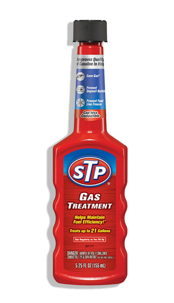 Gas Treatment, Bottled Fuel System Cleaner Improves Gas Quality, 5.25 Oz, STP