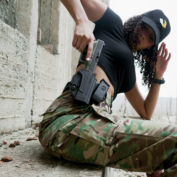 Orpaz IWI Masada Holster Left-Hand with Masada Magazine Pouch Level II OWB Holster