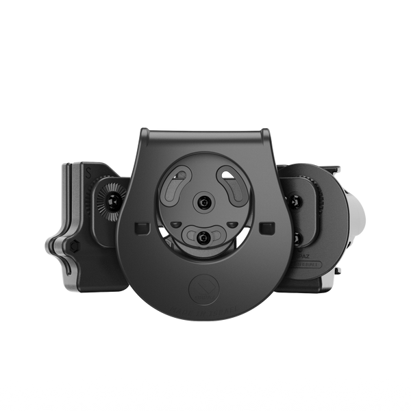 Orpaz Handcuff Holster, Law Enforcement Handcuff Case, Handcuff Holder, for Glock 43 & Similar, 2X 9mm Mag Pouch Combo