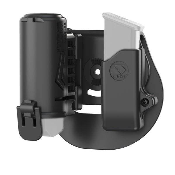 Orpaz Pepper Spray Holster, MK3 Pepper Spray Holster, OC Spray Holder, for Sig P365 & similar, 9mm Mag Pouch Combo