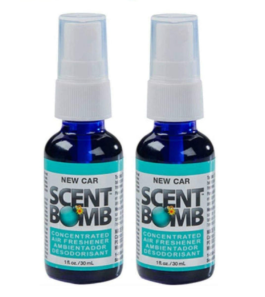 Scent Bomb Air Freshener Spray, 100 % Oil Based Concentrated Air Freshener, Air Freshener Spray for Car, Room, Bathroom and Odor Eliminator, New Car, 2 Pack