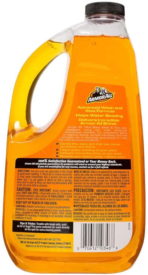 Armor All Ultra Shine Wash Wax - 64 oz