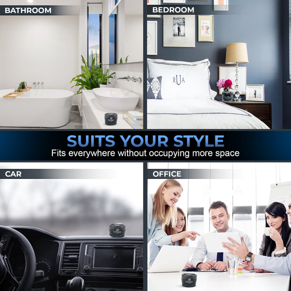 Tasotti Car Gel Perfume, Best Car Air Freshener and Car Odor Eliminator with Long Lasting Fragrance, Infiniti Car Gel Collection, Fresh Party